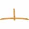Ekena Millwork Bellingham Rough Sawn Timber Gable Bracket, Western Red Cedar, 72"W x 42"H x 2"D x 4"F, 14/12 Pitch GBW072X42X0204BEL00RWR - alternate 4